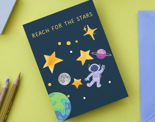 Reach for the stars - Greeting card