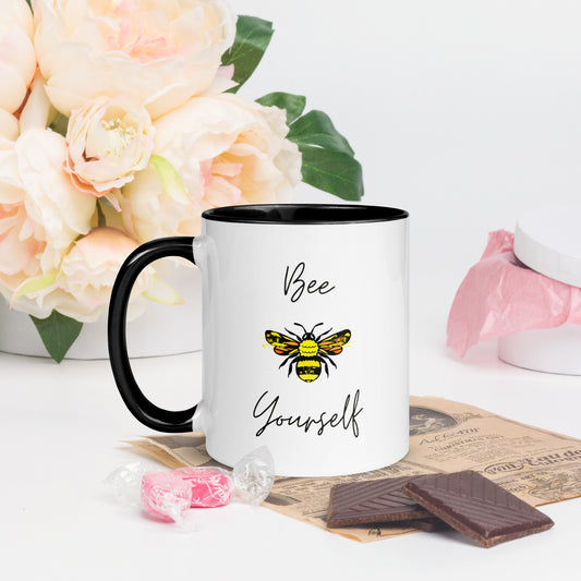 Bee yourself - Mug (with Colour Inside)