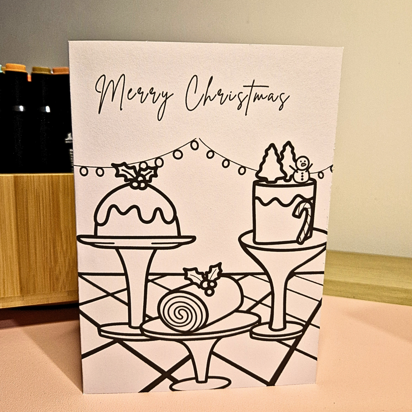 Christmas cards to colour (Pack of 10)